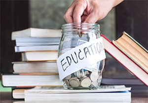 Savings jar - reduced tuition 
