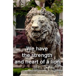 We have the strength and heart of a lion.