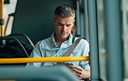man on shuttle