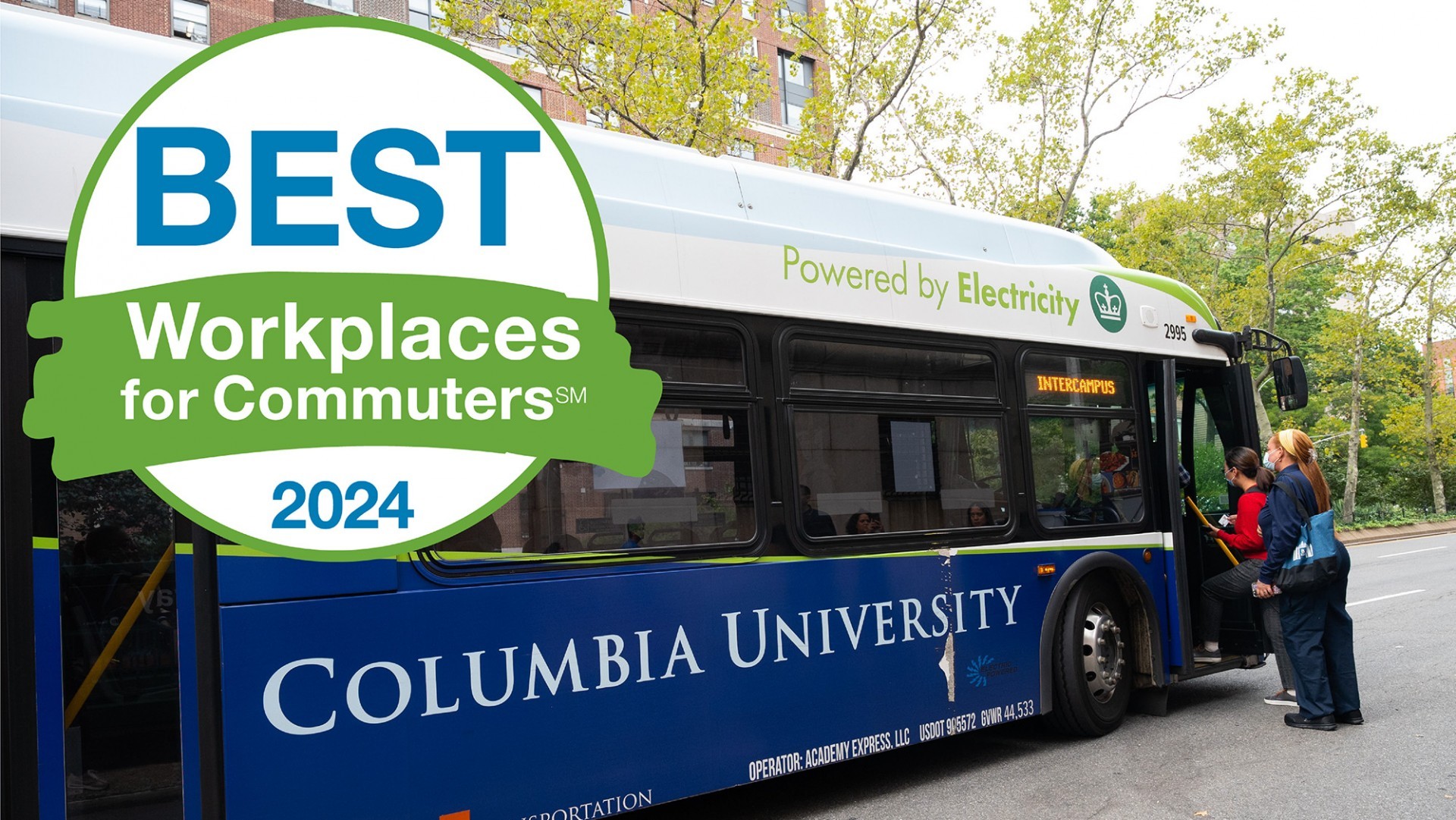 Columbia University Joins List of Best Workplaces for Commuters