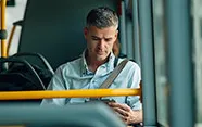man on shuttle