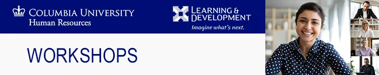 Learning & Development workshops banner
