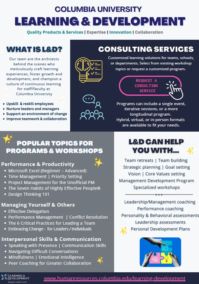 about L&D flyer